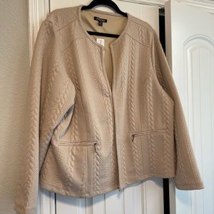 Lightweight tan textured blazer/jacket